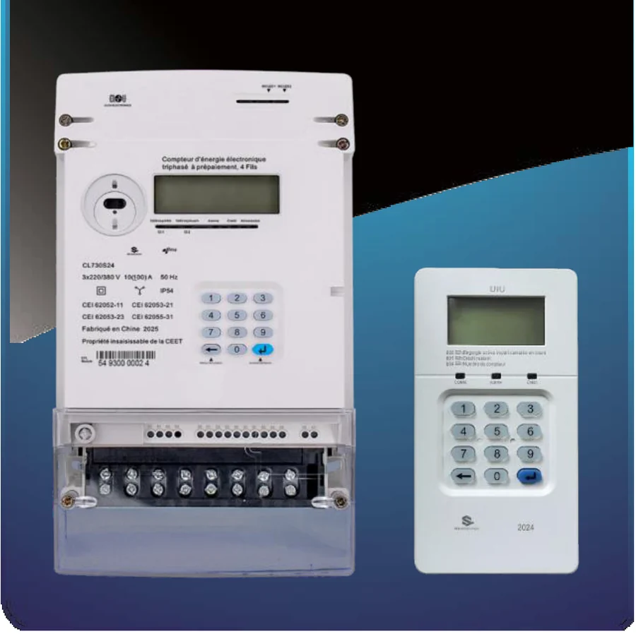 Compteur triphasé prépayé CL730S24